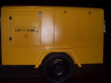 Kompresor Udara Sekrup Portabel Bergerak Bertenaga Diesel Untuk Penambangan LGCY-6/7