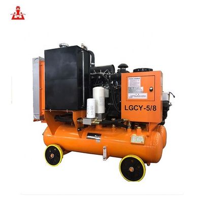 LGCY-5/8 Mesin Diesel Portabel Kompresor Udara Sekrup Kecil Untuk Penambangan
