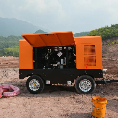 KSCY-650/20-700/17 18m3/Min 650CFM 20bar 17bar Sekrup Gas Putar Portabel Kompresor Udara Sekrup Kompresor Udara